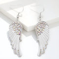 Boucles d'oreilles pendantes femme ailes d'ange