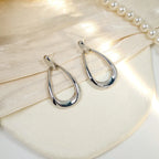 Retro Silver Water Drop Dangle Earrings