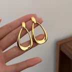 Retro Gold Water Drop Dangle Earrings