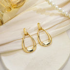 Retro Gold Water Drop Dangle Earrings