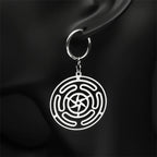 Hecate Strophalos Wheel Dangle Earrings for Women