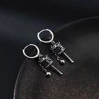 Dangling Earrings Buddhist Prayer Wheel