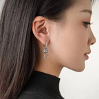 Dangling Earrings Buddhist Prayer Wheel