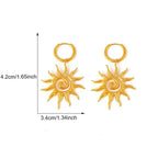 Sun Pendant Earrings