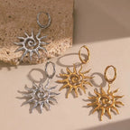 Sun Pendant Earrings