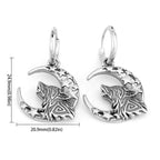 Boucles d'Oreilles Pendantes Viking Fenrir