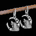 Boucles d'Oreilles Pendantes Viking Fenrir