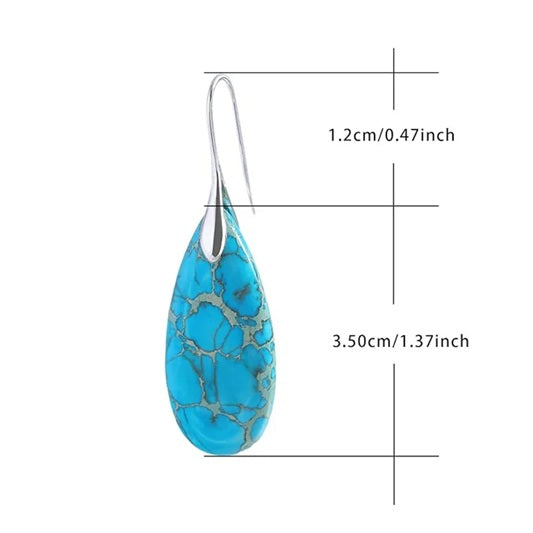 Boucles d'Oreilles Pierre Naturelle