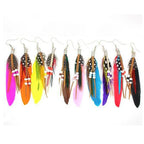 Boucles d'oreilles plumes style Apaches