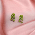 Green Frog Earrings for Women