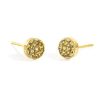Boucles d'oreilles puces avec pierre de naissance pour femme décembre