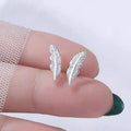Boucles d'oreilles puces plume