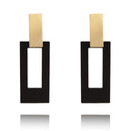 Rectangular Dangle Earrings