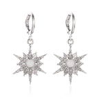 Boucles d'Oreilles Soleil argent