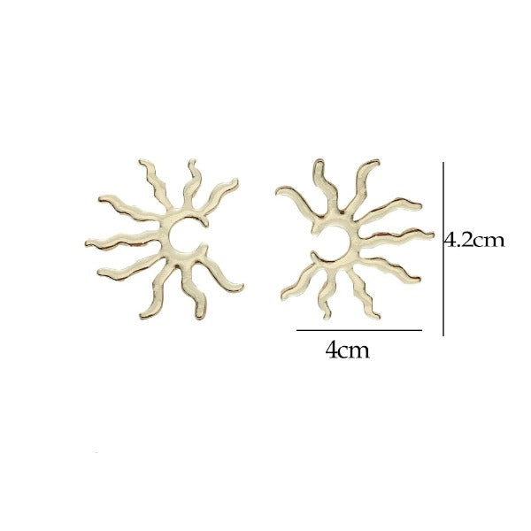 Sun Dangling Earrings for Women Star