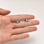 Triple Moon Earrings Witchcraft Wiccan Studs Woman