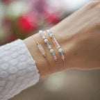 3-strand bracelet with Moonstone Crystal