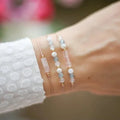3-strand bracelet with Moonstone Crystal