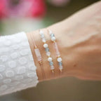 3-strand bracelet with Moonstone Crystal