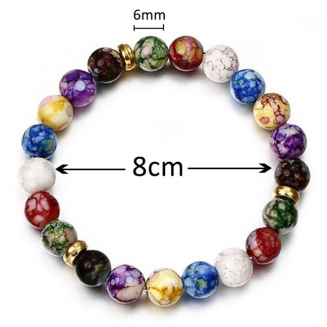 7 Chakras Bracelet Gourmet for Men Women Children Stones