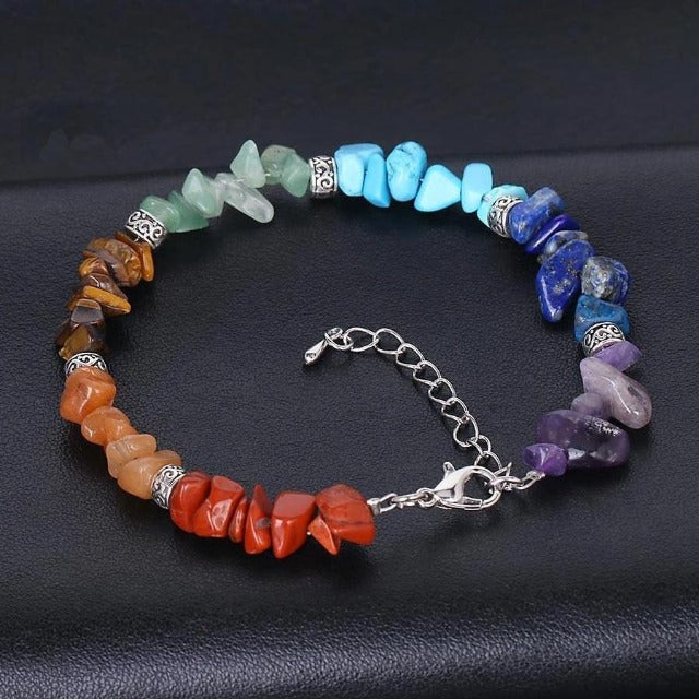 7 Chakras Genuine Stone Bracelet