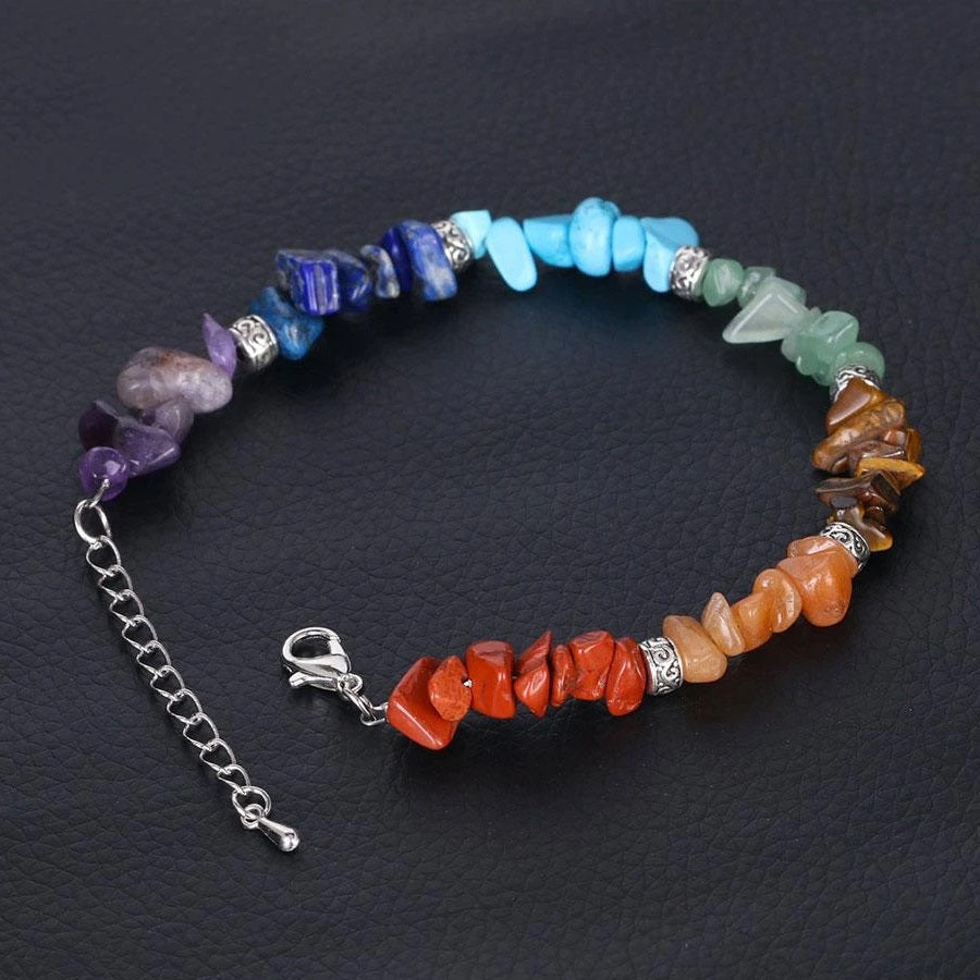 7 Chakras Genuine Stone Bracelet