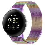 Magnetic Milan Steel Bracelet Smartwatch Google Pixel Watch 1 & 2 rainbow