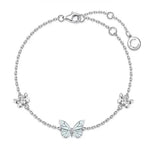 Parure papillon lumineux (collier + bracelet) + boucles d’oreilles offertes