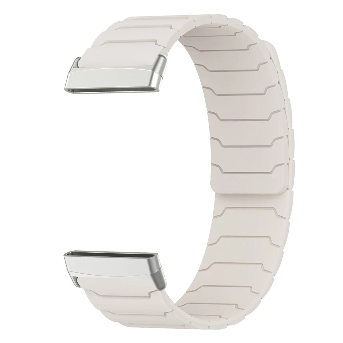 Bracelet aimanté pour montre Fitbit Versa 3, Versa 4, Sense 1 et Sense 2 blanc