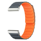 Bracelet aimanté pour montre Fitbit Versa 3, Versa 4, Sense 1 et Sense 2 noir orange