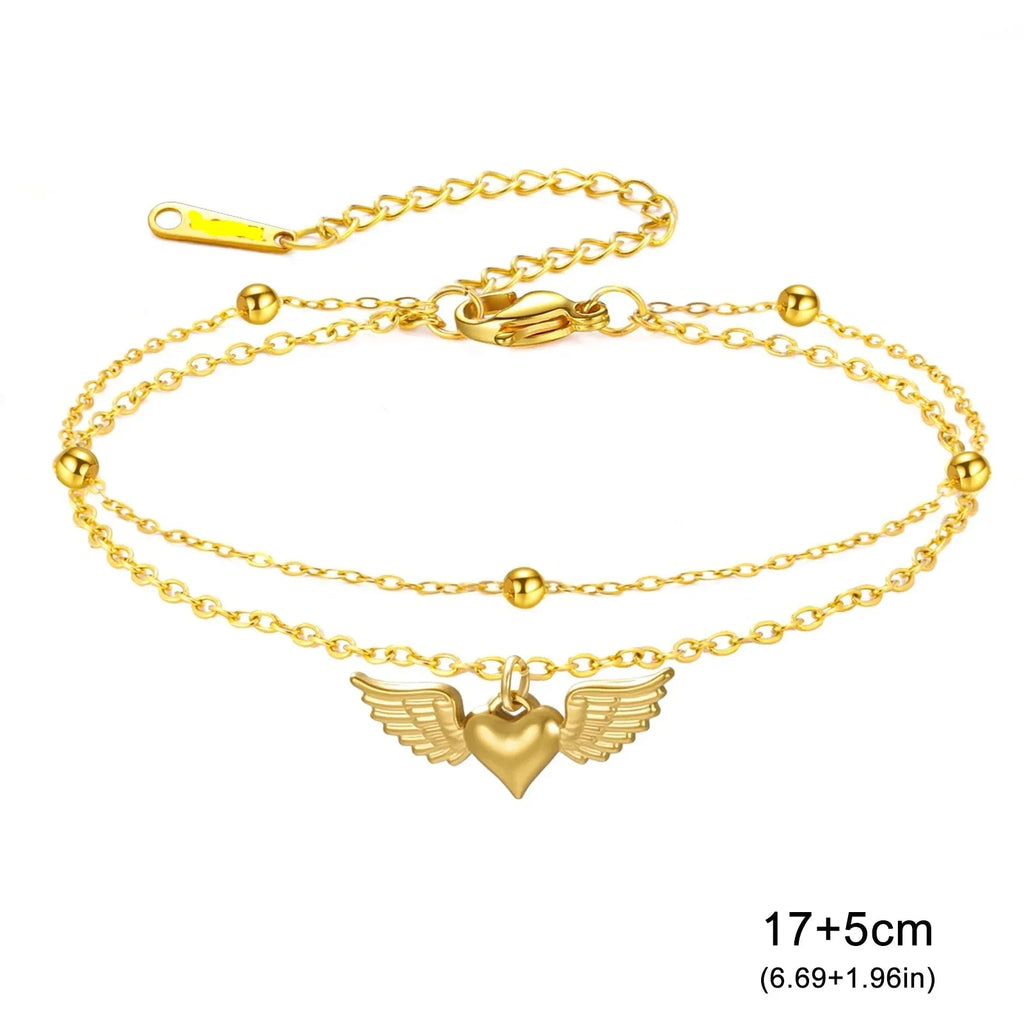 Bracelet ajustable ailes d'ange