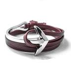 Bracelet ajustable ancre marine