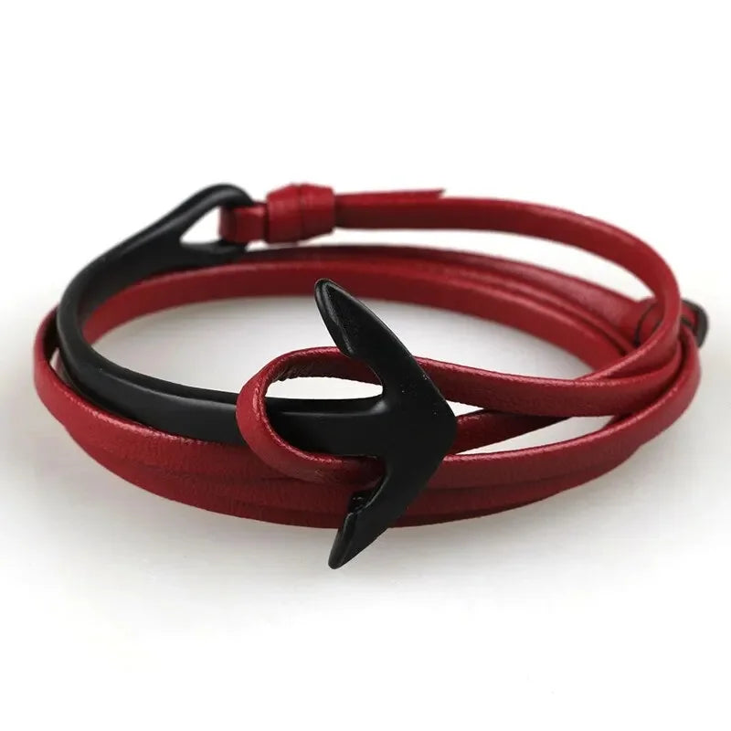 Bracelet ajustable ancre marine