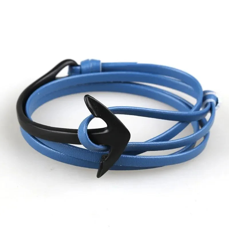 Bracelet ajustable ancre marine
