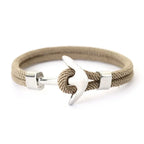 Bracelet ancre beige