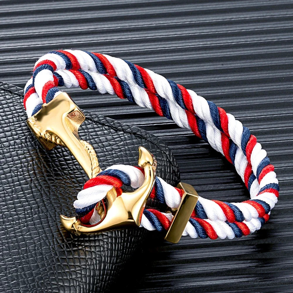 Bracelet ancre homme