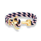 Bracelet ancre homme rose et bleu