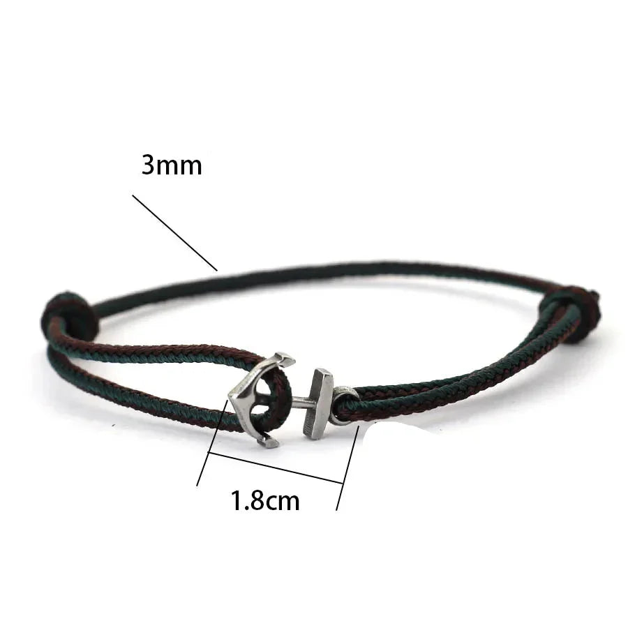 Bracelet ancre marin