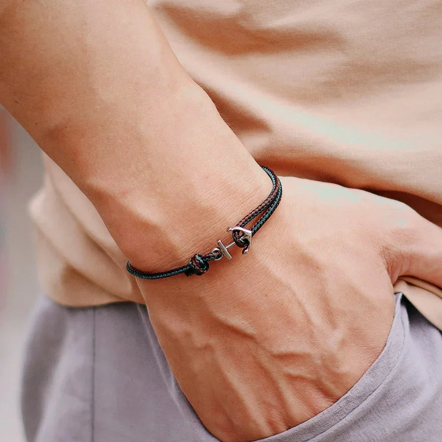 Bracelet ancre marin