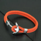 Bracelet ancre orange