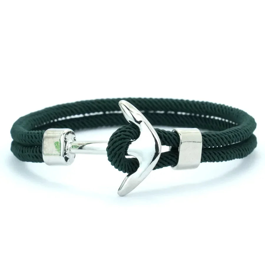 Bracelet ancre vert