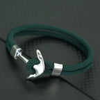 Bracelet ancre vert