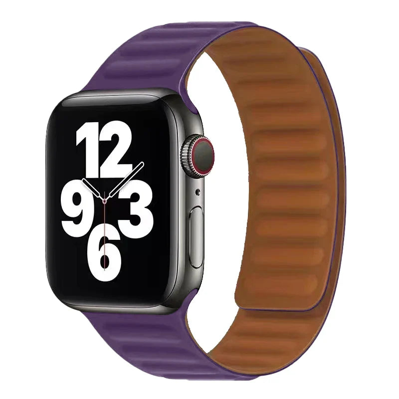 Apple Watch Band with Purple Magnetic Clasp