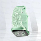 Apple Watch Band with Green Patterns
