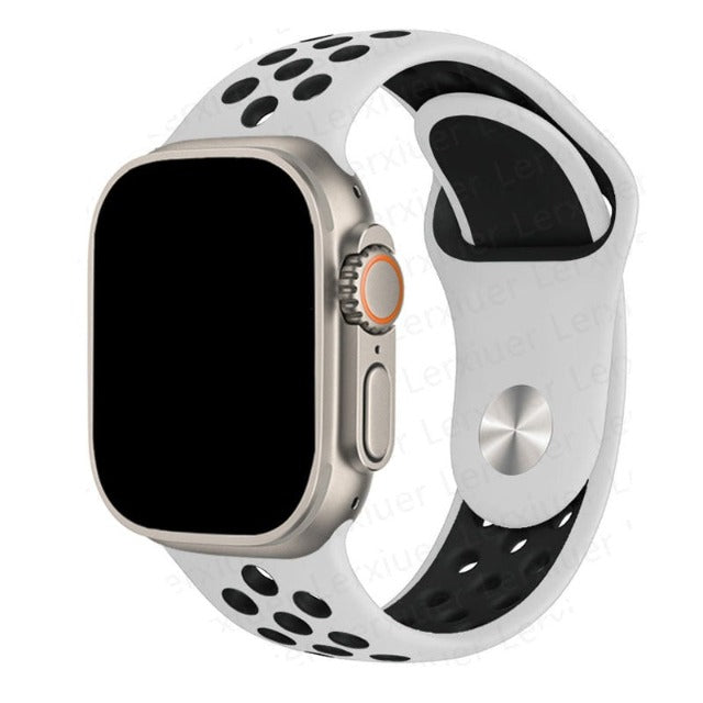 Apple Watch Sport Band white and black