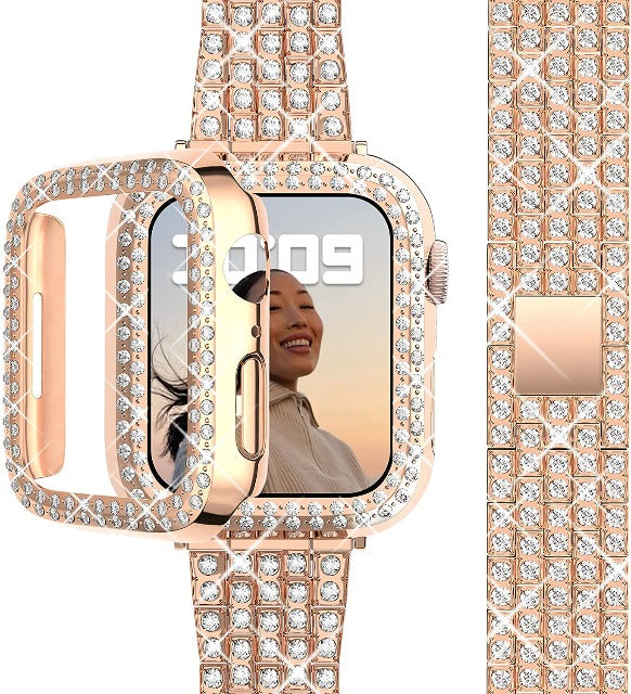 Apple Watch Diamond Bracelet for Women rose gold