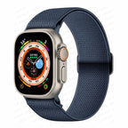 Apple Watch Woven Nylon Strap in Navy Blue
