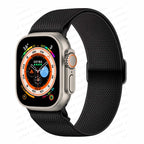 Apple Watch Woven Nylon Strap in Black