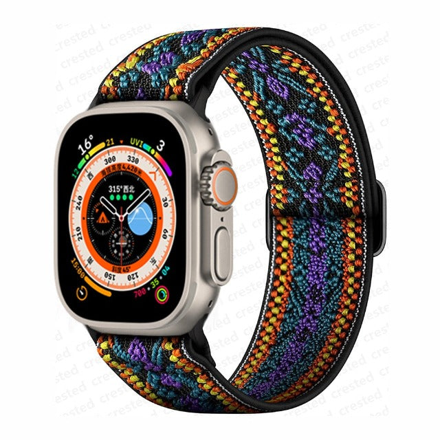 Apple Watch Woven Nylon Strap in Purple