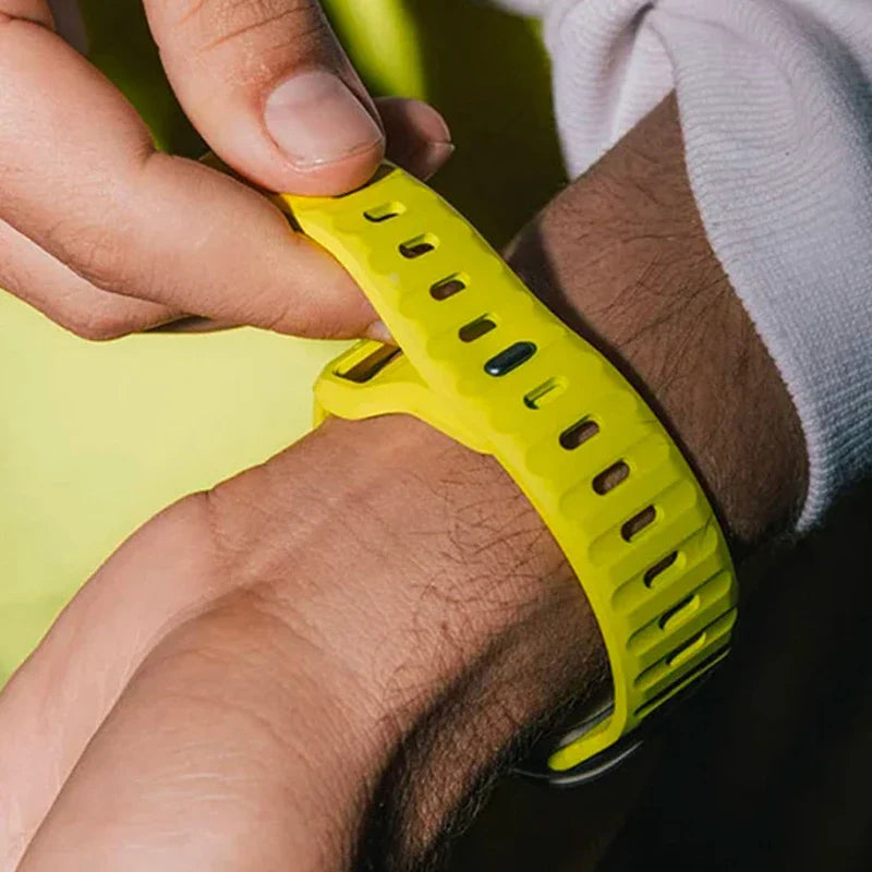 Apple Watch Band in Yellow Surgical Silicone
